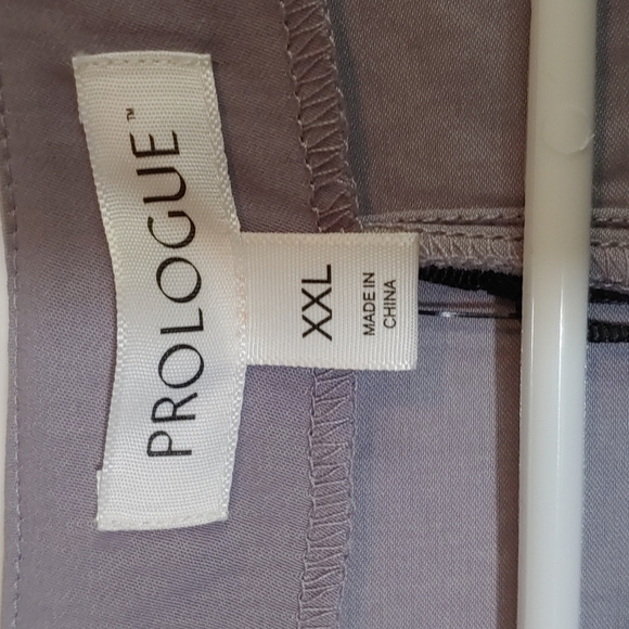 Prologue Lilac Gray Long Sleeve V-Neck Pullover Blouse Polyester Top Size XXL - Picture 2 of 6